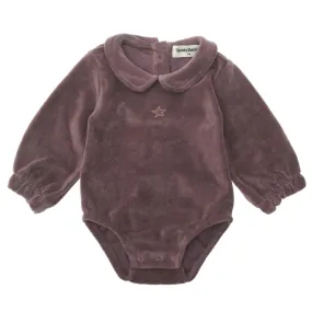Tocoto Vintage Plum Velvet bodysuit