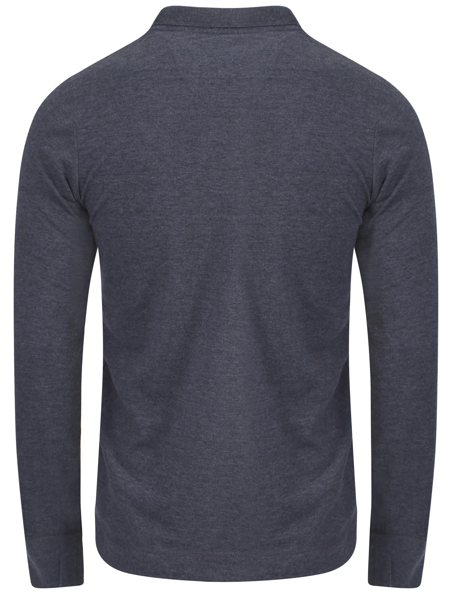 Tokyo Laundry Lowell long sleeved polo in navy