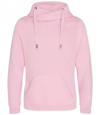 Unisex Cowl Cross Neck Hoodie - various colours