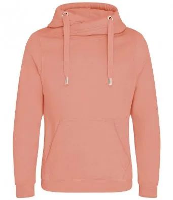 Unisex Cowl Cross Neck Hoodie - various colours