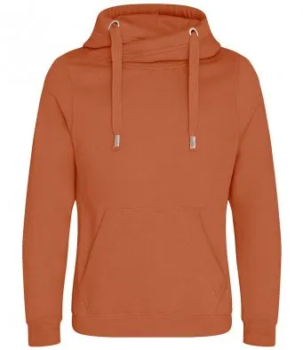 Unisex Cowl Cross Neck Hoodie - various colours