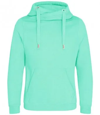 Unisex Cowl Cross Neck Hoodie - various colours