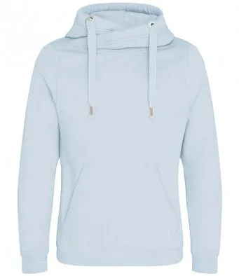 Unisex Cowl Cross Neck Hoodie - various colours