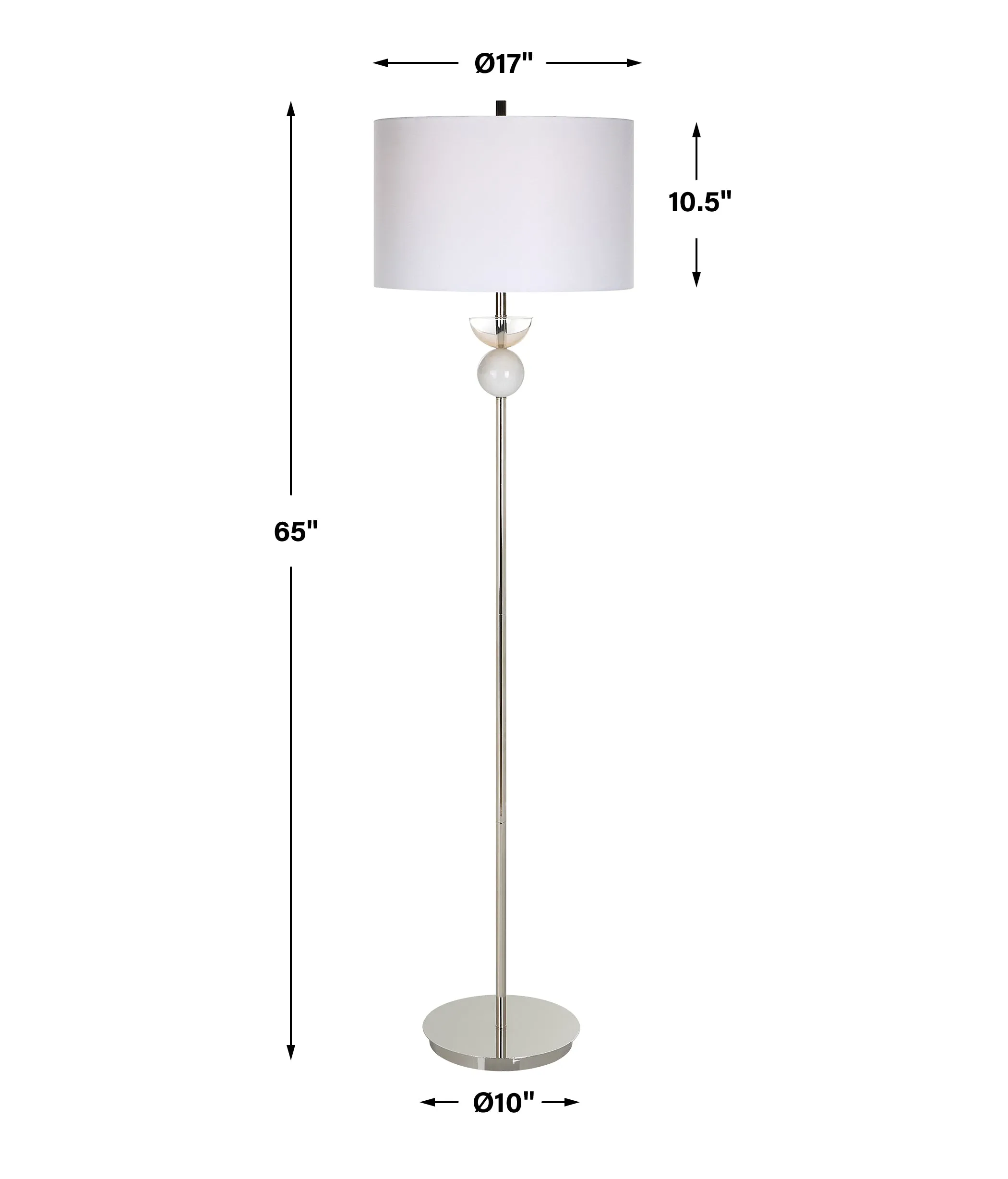 Uttermost Exposition Nickel Floor Lamp