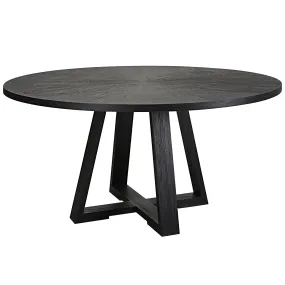 Uttermost Gidran Round Black Dining Table