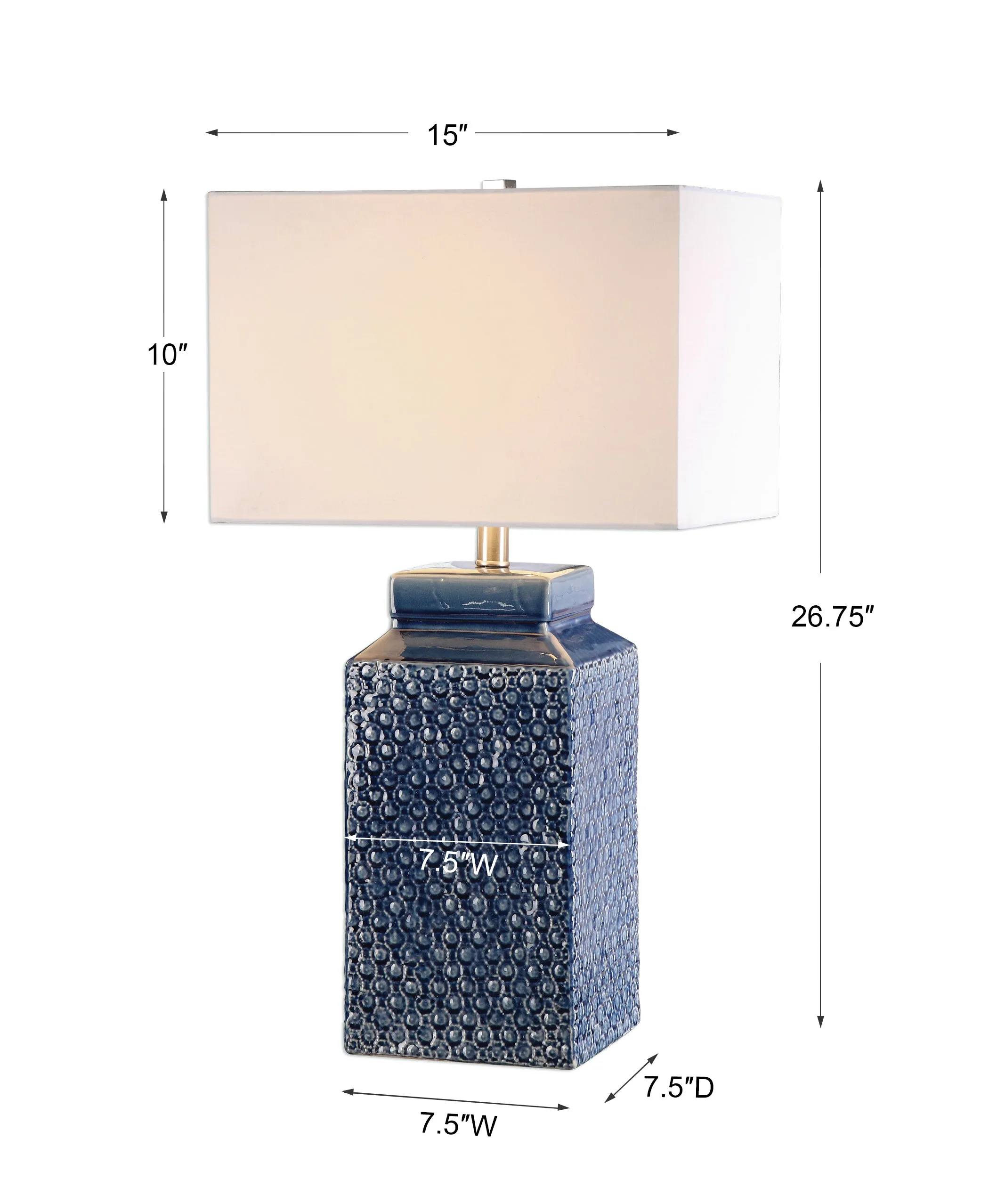Uttermost Pero Sapphire Blue Lamp