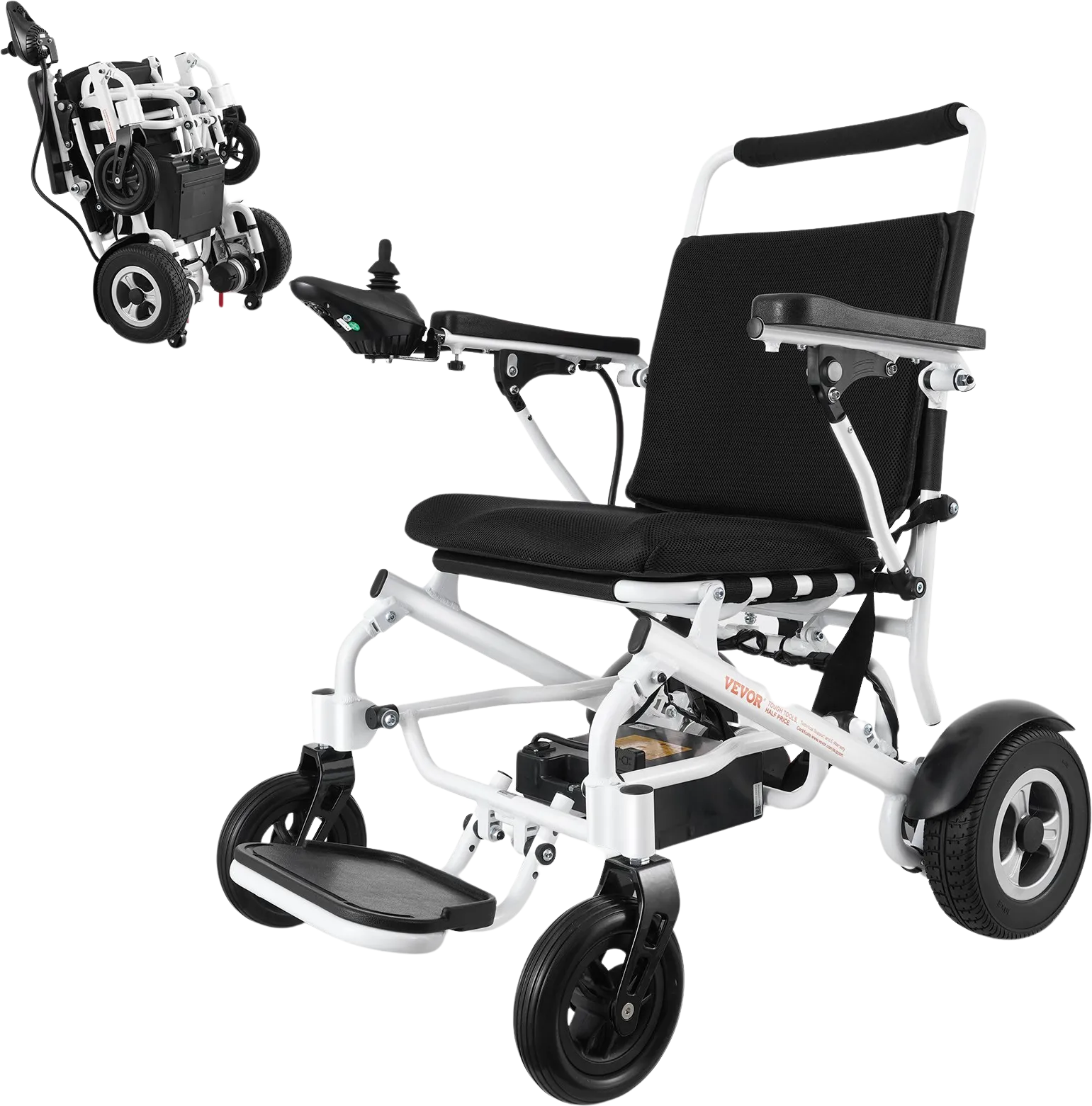 Vevor Electric Wheelchair 20" Width Foldable with 300 lbs. Capacity 3.7 MPH 12.5 Mile Range New