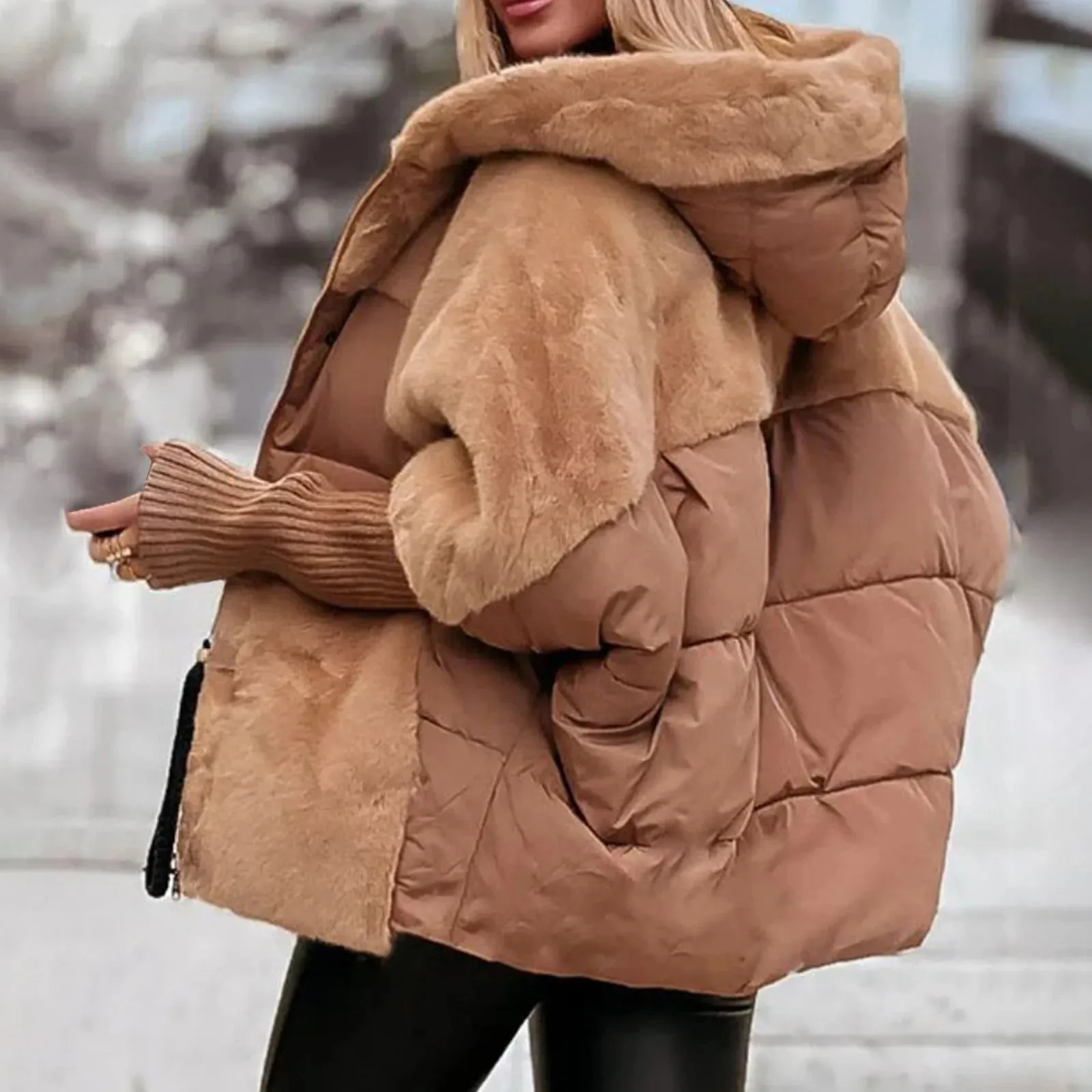 Winter Comfort Hooded Down Jacket
