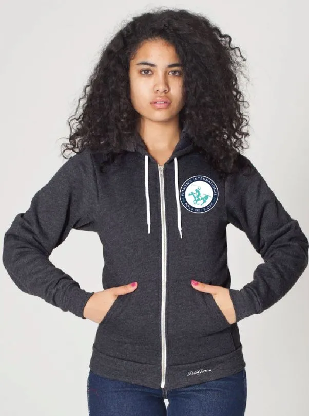 WIPN Zip Fleece Hoody-Print Logo Fr and Sleeve