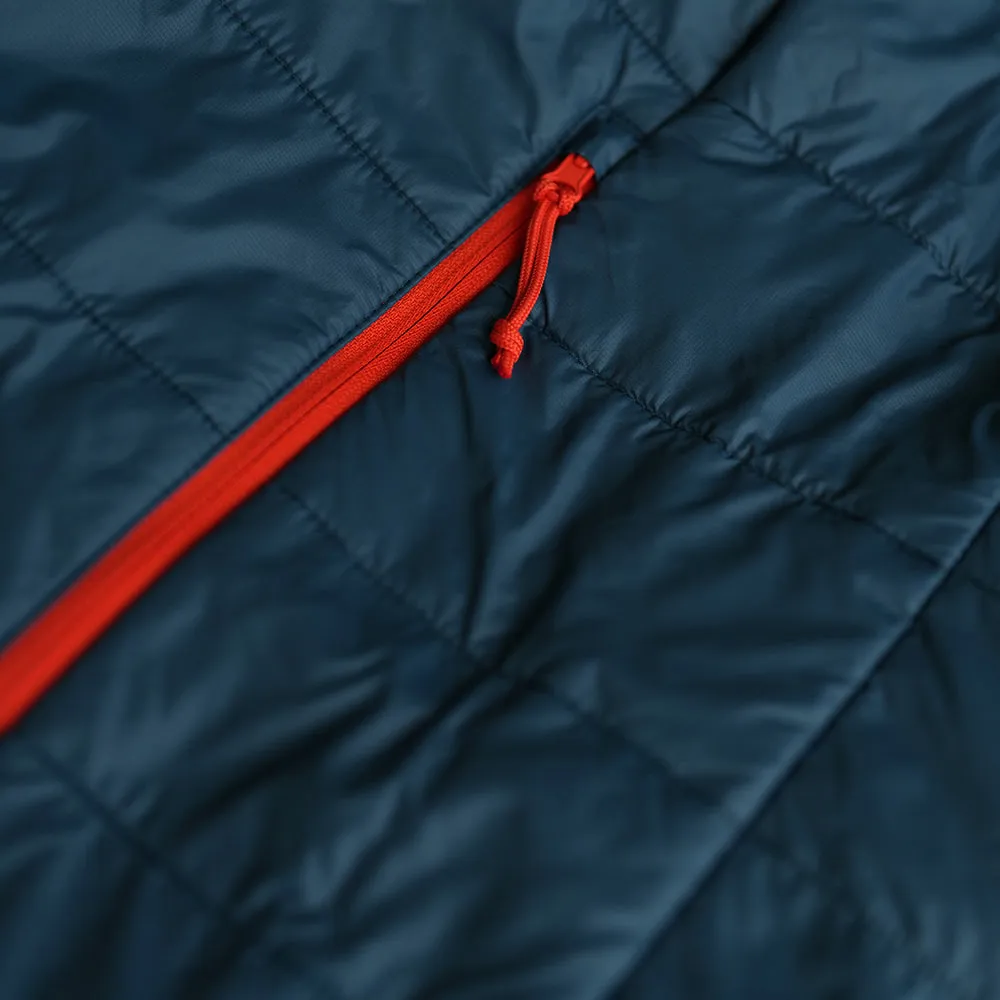 Womens Packable Insulated Jacket (Petrol/Orange)