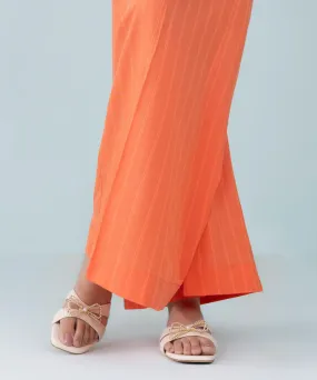 Yarn Dyed Flared Pants